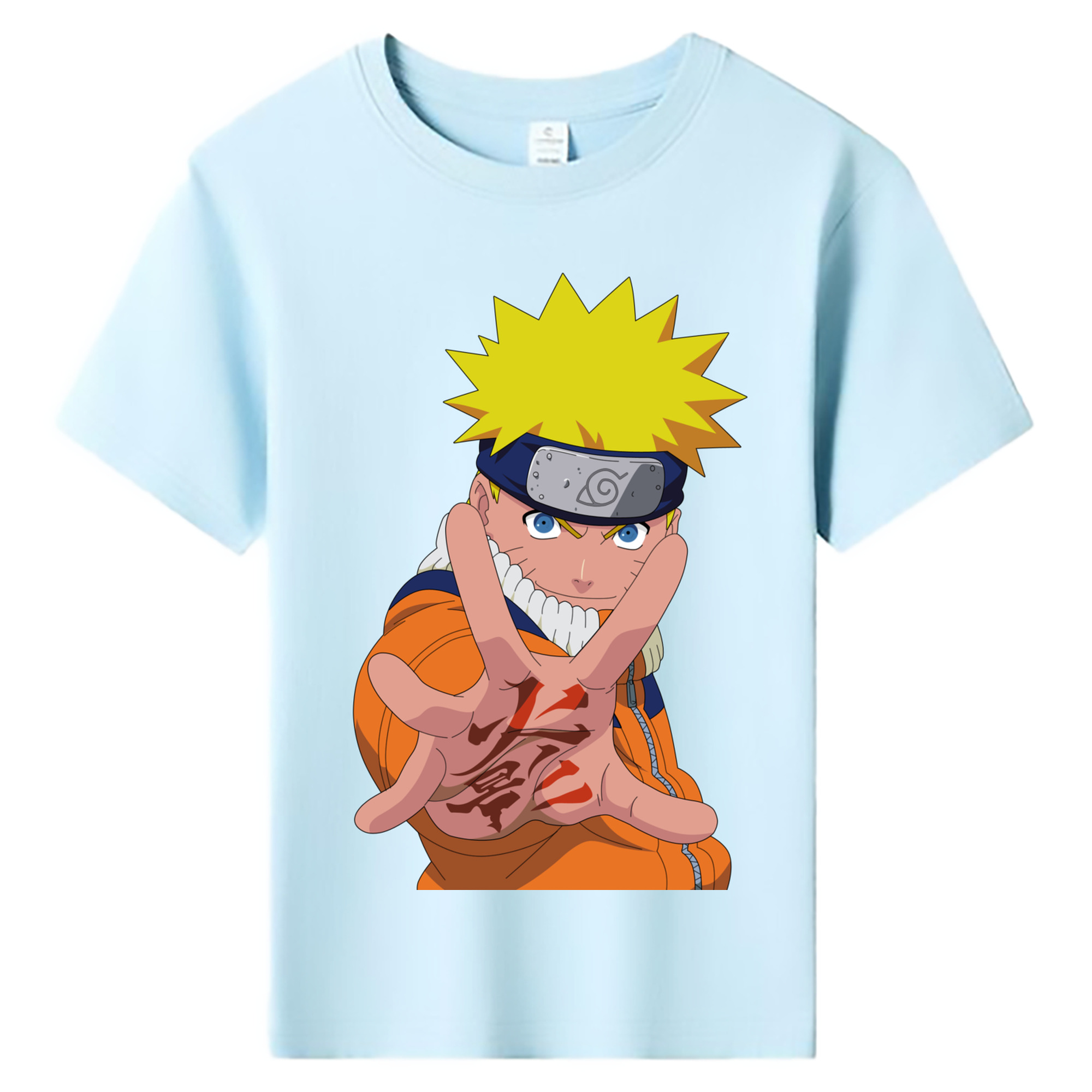 （画像用） NARUTO -ナルト- うずまき ナルト Uzumaki Naruto 綿100％キッズTシャツ（フロントプリント）